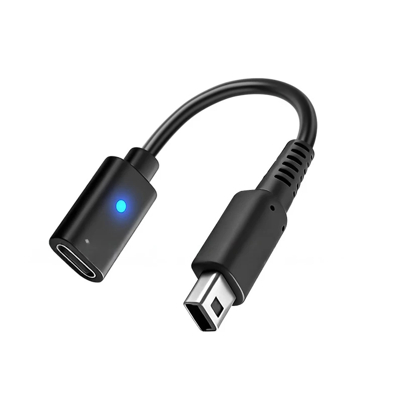 USB C Female Charging Cable Adapter for NDSI 3DS 3DSLL XL Power Supply Converter Cable for Nintendo Game Console Charging Parts