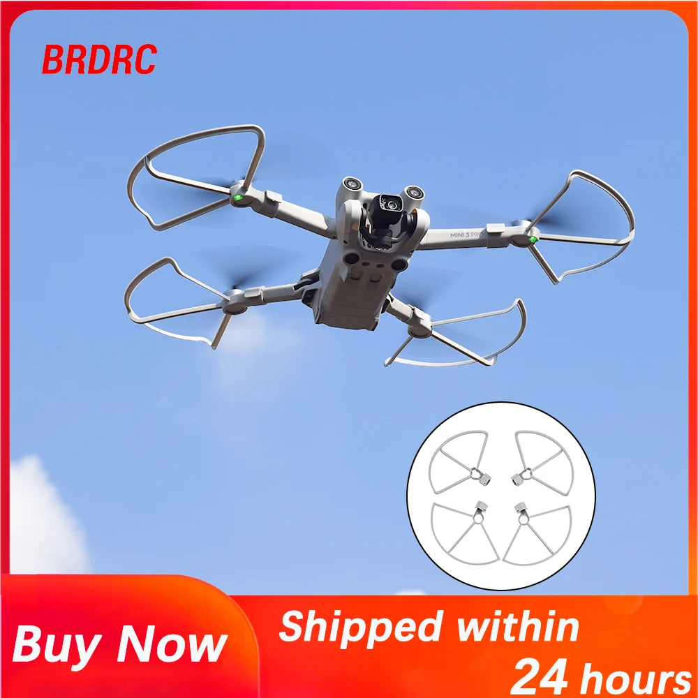 BRDRC Propeller Guard for DJI Mini 3 Drone,Quick Release Protector,Anti-Collision Props Ring For DJI Mini 3 Pro Accessories