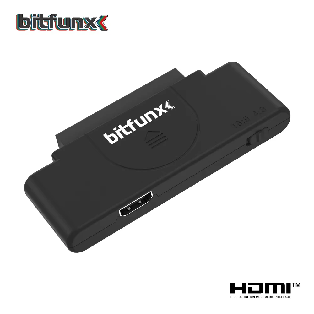 Bitfunx HDMI™ Video Audio Adapter RGB to 1080P With 16:9/4:3 Swith for PCE PC Engine Core Grafx Game Console