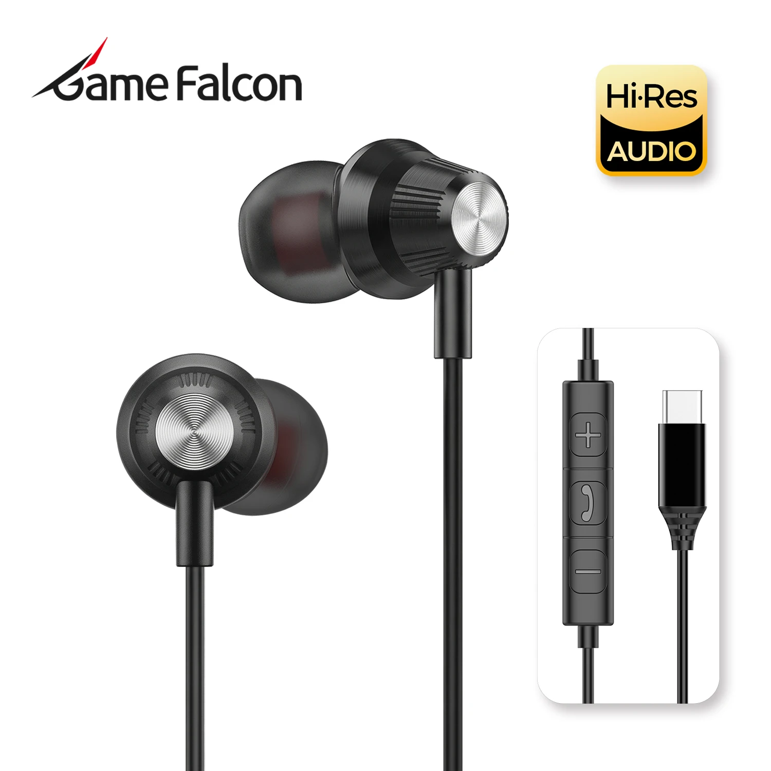 USB Type C Wired Earphones HiFi Stereo Surround 3.5mm in Ear Wired Headphones For Samsung Galaxy S26 S25 S24 Ultra Wired Earbuds