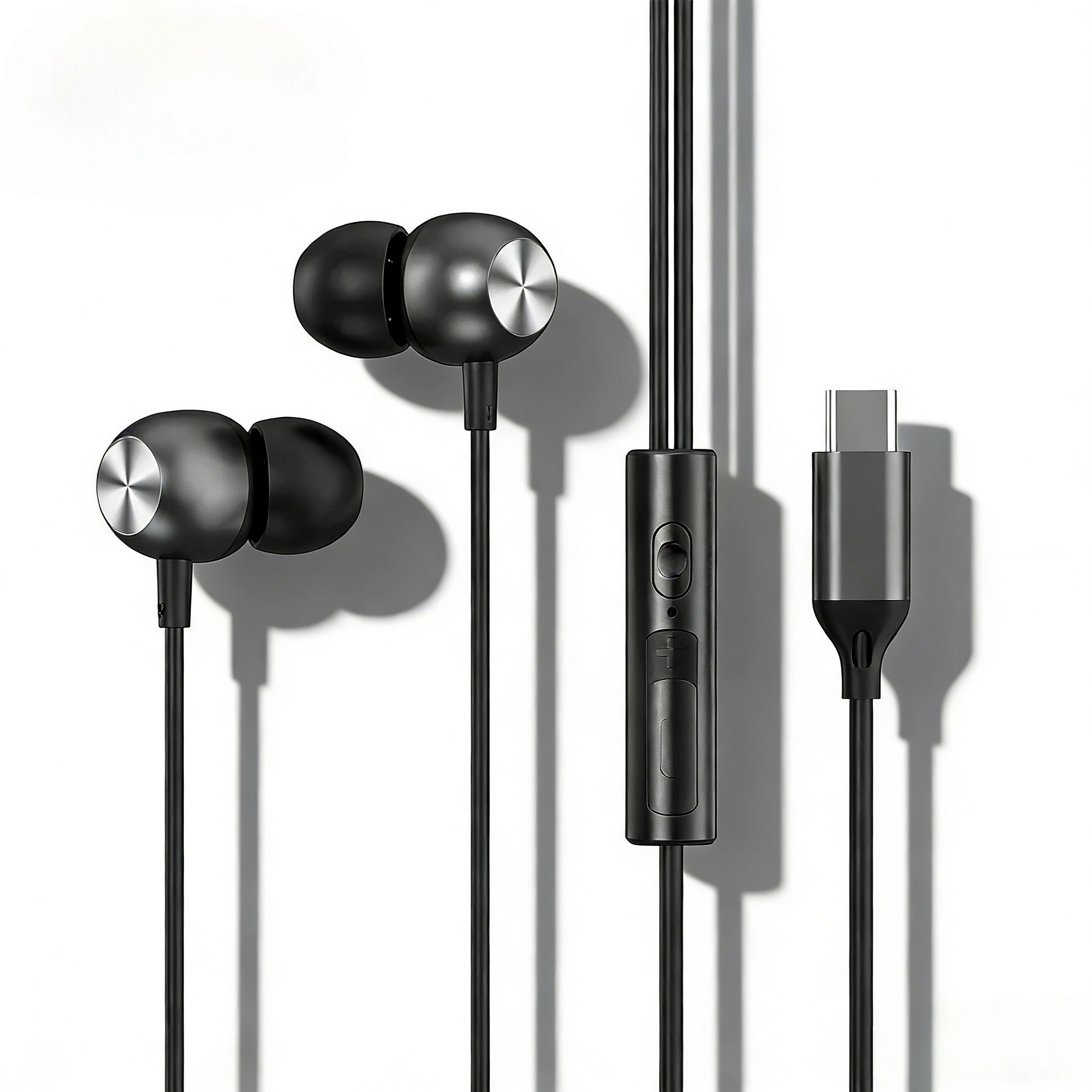 USB Type C Headphones HiFi Stereo surround sound In-ear 3.5mm Wired Music Earbuds For Galaxy S24 S23 S22 Ultra for iPhone