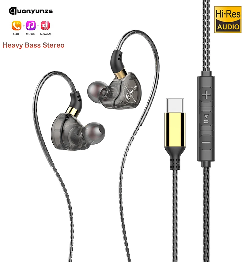 Original Wired Earphones Hifi Race Sport Headphone Bass Stereo Noise Reduction Music Earbuds Gaming with Mic for Samsung Xiaomi