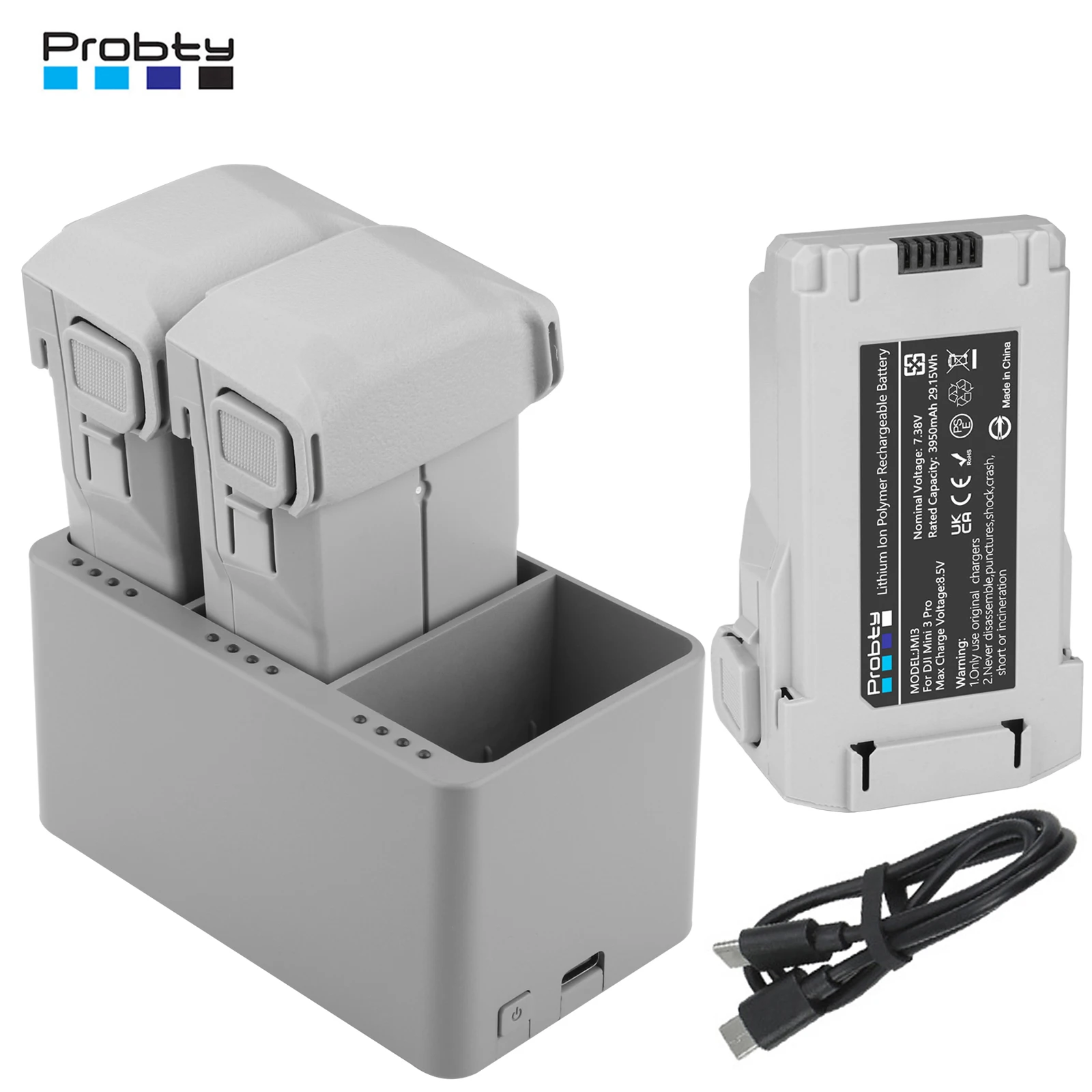 For DJI Mini 3/3 Pro/Mini 3 Pro Drones Battery With 3-Way Charging Hub Charger Intelligent Flight Battery Accessories