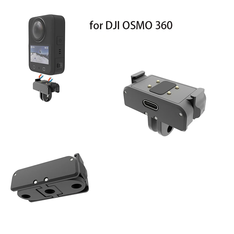 Magnetic Mount Charging Base Foldable Adapter Bracket Quick Release for DJI OSMO 360 and for Action 5 pro/4 Camera Quick Mount