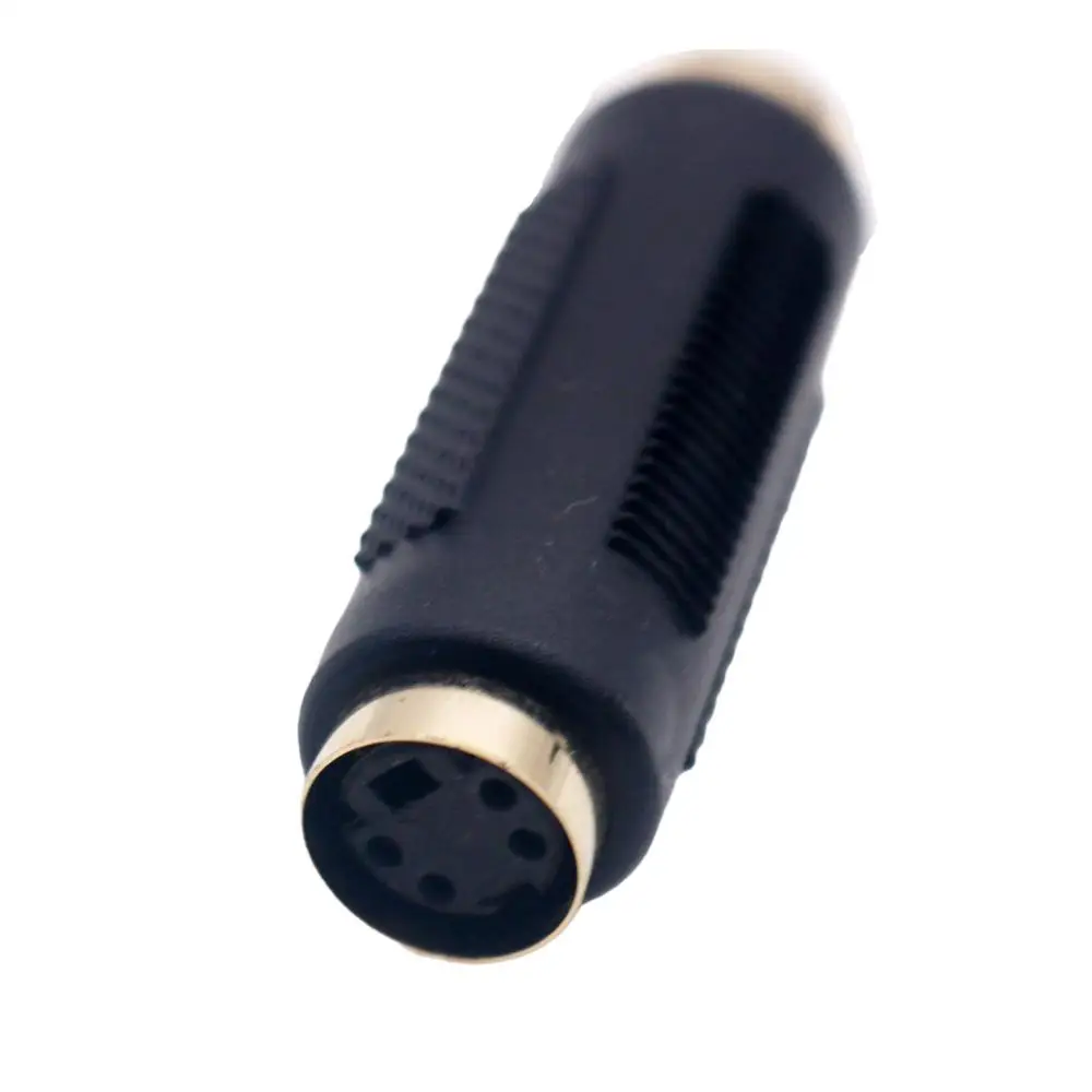 S-Video S-VHS Mini Din 4 PIN Female to Female Gender Change Coupler Extension Connector Composite Video Cable Adapter for DVD