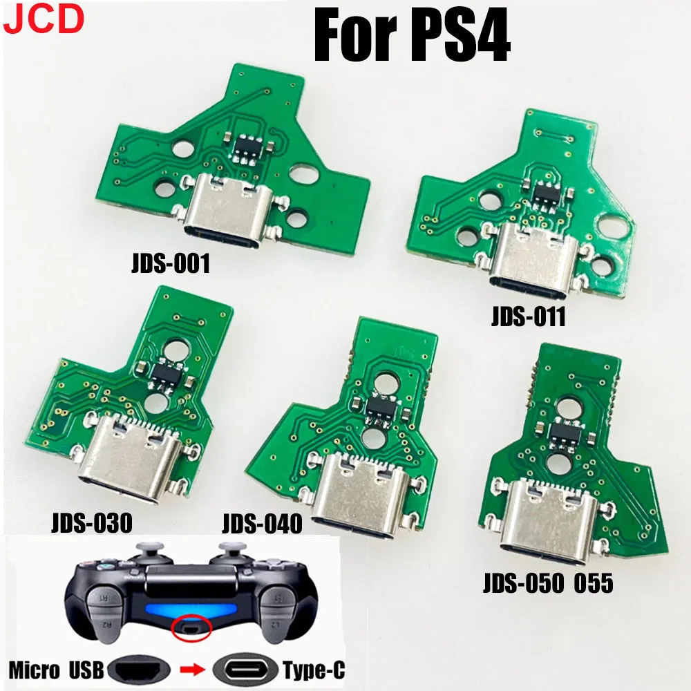 JCD New Arrival DIY Type-C Charging Port For PS4 JDS 001 011 030 040 050 055  GamePad Controller Charger Board Replace Parts