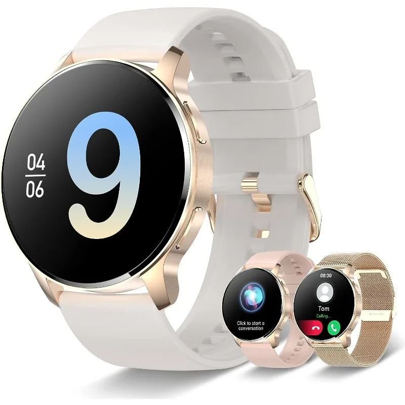 Smart Watch for Women (Answer/Make Call), Fitness Tracker for Android and iOS Phones Waterproof Smartwatch with 1.32