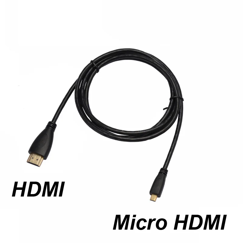 1m/2m/3m/5M/10M V1.4 HDMI-Compatible to Micro HDMI Cable 1080p 1440p For HDTV PS3 XBOX 3D HD TV Digital Camera Projector