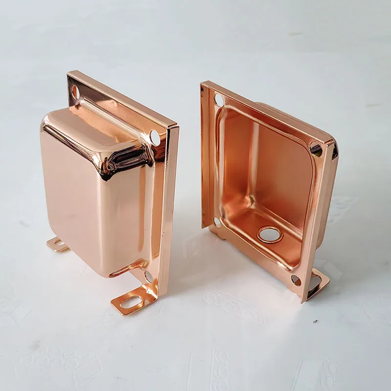 2PCS Transformer Cover EI57/66/76/86/96/105/114/133 Vertical End Bells Shrouds Iron Shields Inductor Metal Protective Covers