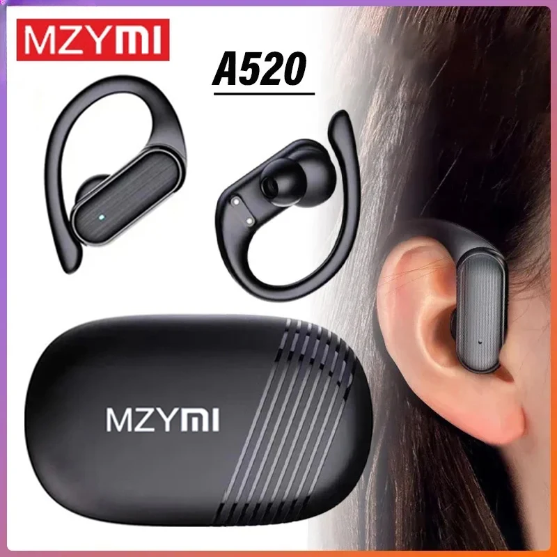 MZYMI Bluetooth 5.3 Wireless Earphones A520 In Ear Headphones EarHooks Game Headset Waterproof Sports Earbuds For Phone/Laptop