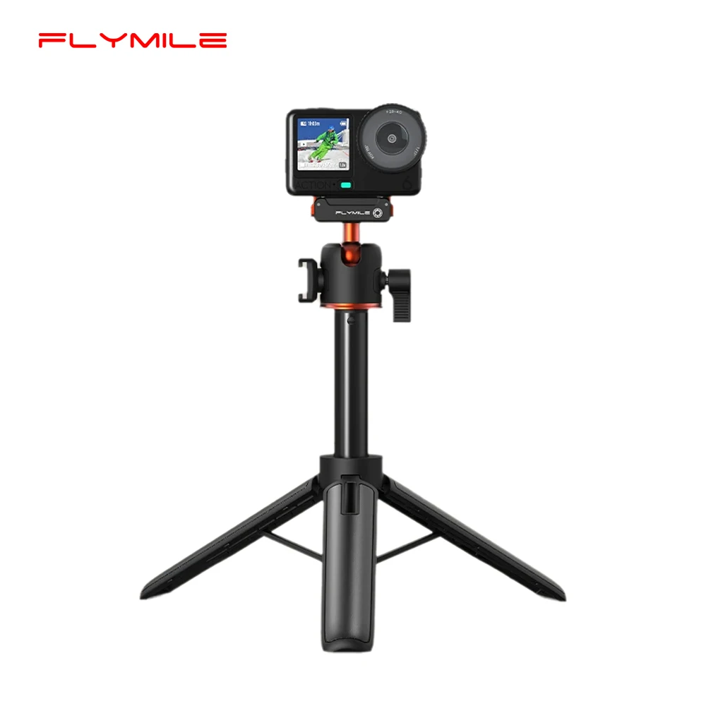 Flymile Extendable Tripod Selfie Stick With Quick-release Base for DJI OSMO Action 6 Accessories Vlog Handle