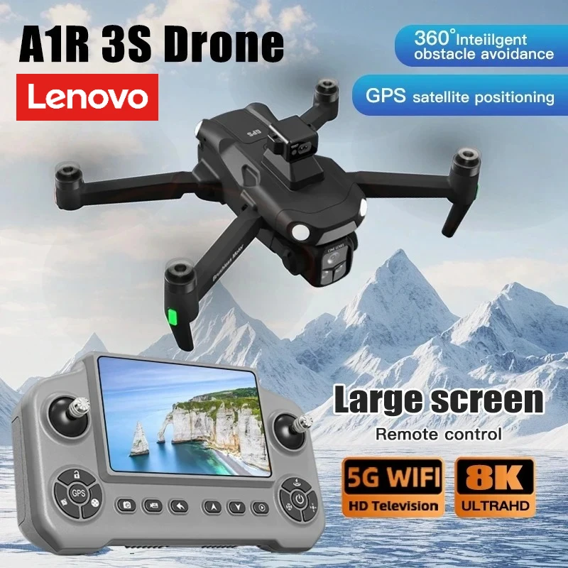 Lenovo A1R 3S GPS Drone 360°Laser obstacle avoidance 8K Professional HD Camera UAV WIFI Brushless Foldable Quadcopter Dron