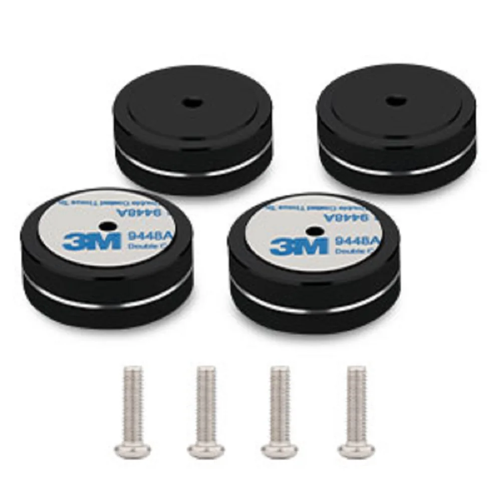4pcs 40x15mm Aluminum Alloy Speaker Feet HIFI AMP Speaker sIsolation Shock absorber Stand Turntable DAC Feet Pad gold silver