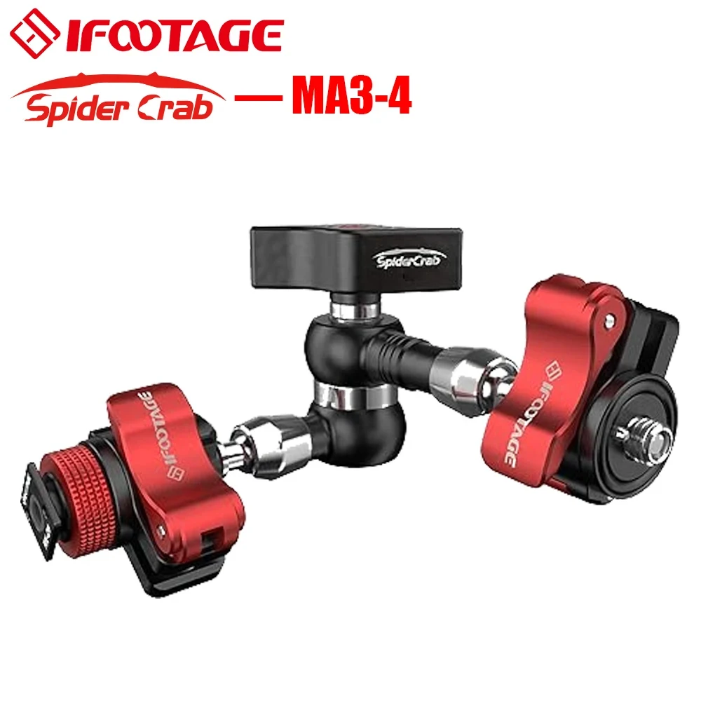 IFOOTAGE Magic Arm, Adjustable Spider Crab with Shoe Mount and 1/4'' & 3/8