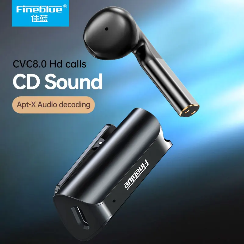 FineBlue F-5 Pro wireless Bluetooth Earphone with hands-free Microphone mini style headphone sport wireless earbud