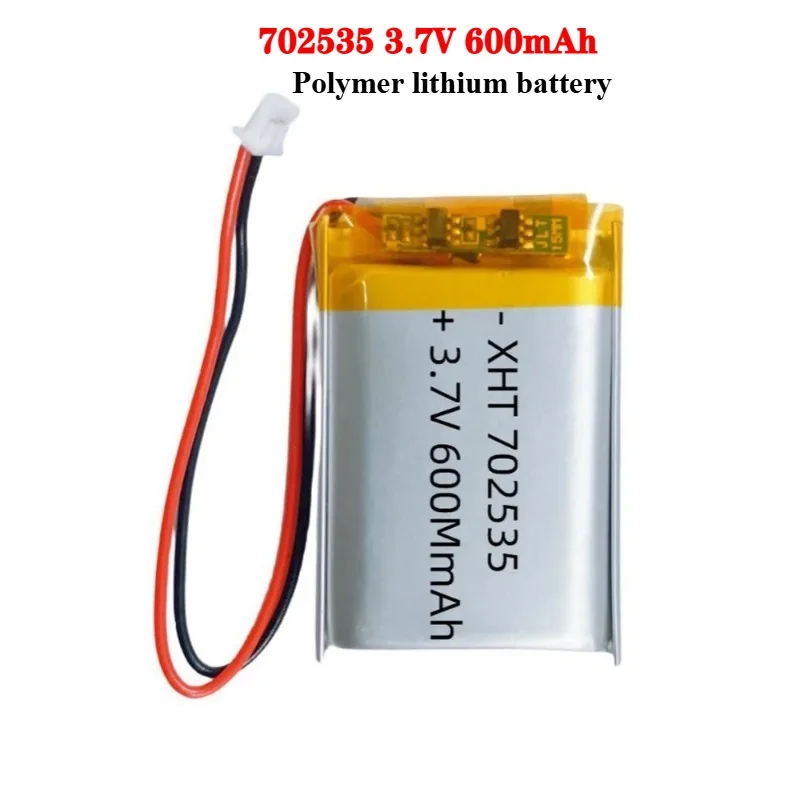 702535 3.7V 600mAh Li Polymer Battery Li-ion Rechargeable Battery for Gaming Mouse GPS Headset Smart Watch Car Tachograph