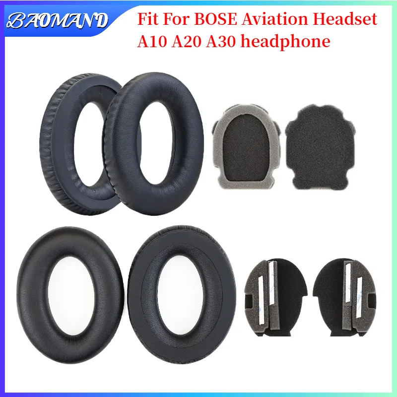 Ear Pads for BOSE Aviation Headset A10 A20 A30 Headphones replacement headband cushion Earpads headset Gamer Leather case
