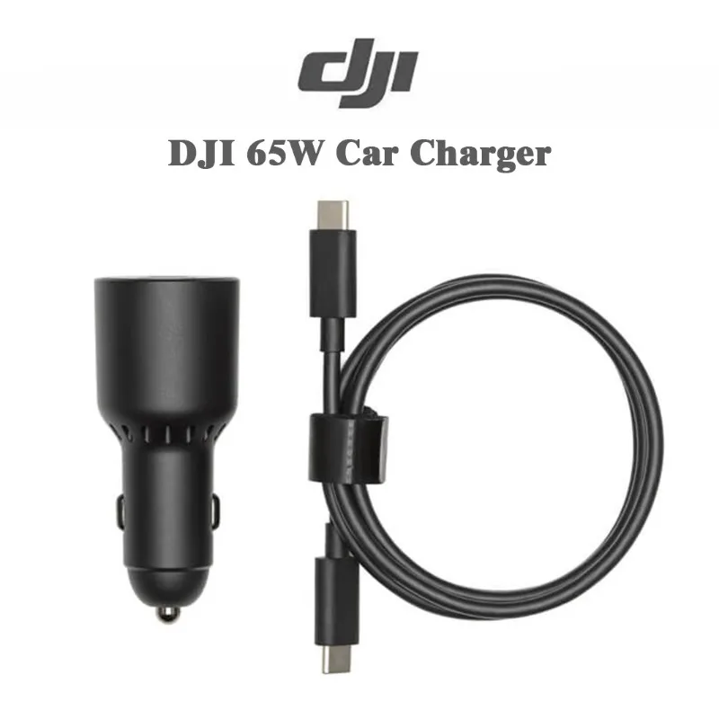 DJI 65W Car Charger – USB‑C/PD/PPS, Fast Charge Batteries & Remotes on the Go Used