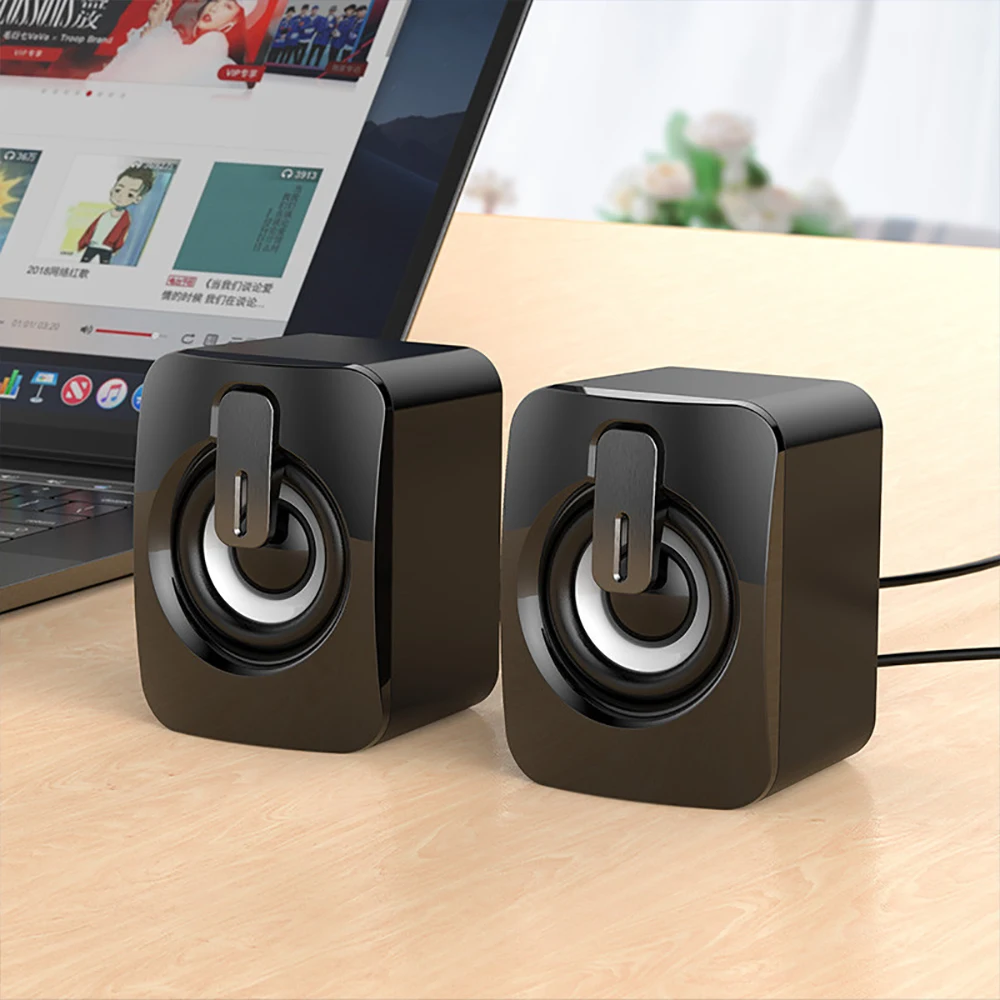 Mini Computer Speaker USB Wired Speakers HIFI Stereo Sound Surround Loudspeaker For PC Laptop Notebook