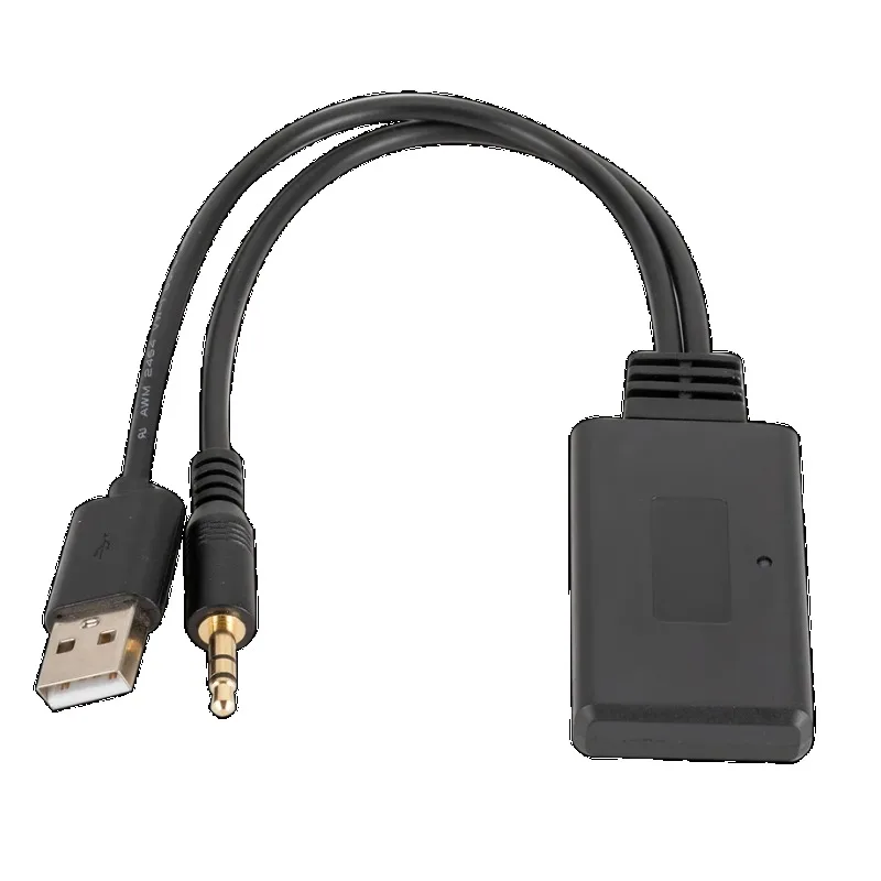 New Universal Car Wireless Bluetooth-compatible Receiver USB 3.5Mm Aux Media BT 5.0 Music Player Audio Cable Adapter For BMW