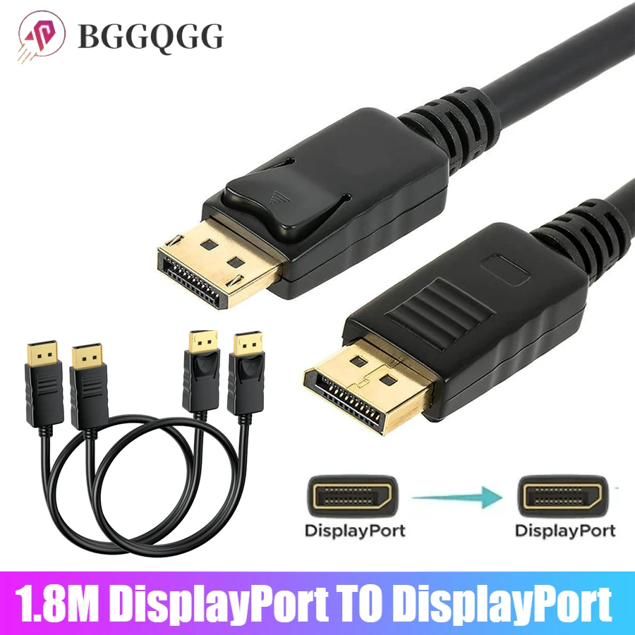 DP To DP Converter Displayport Cable Video Audio Cable for Xiaomi TV PC Box Laptop Video Monitor Game DP Cable Display Port