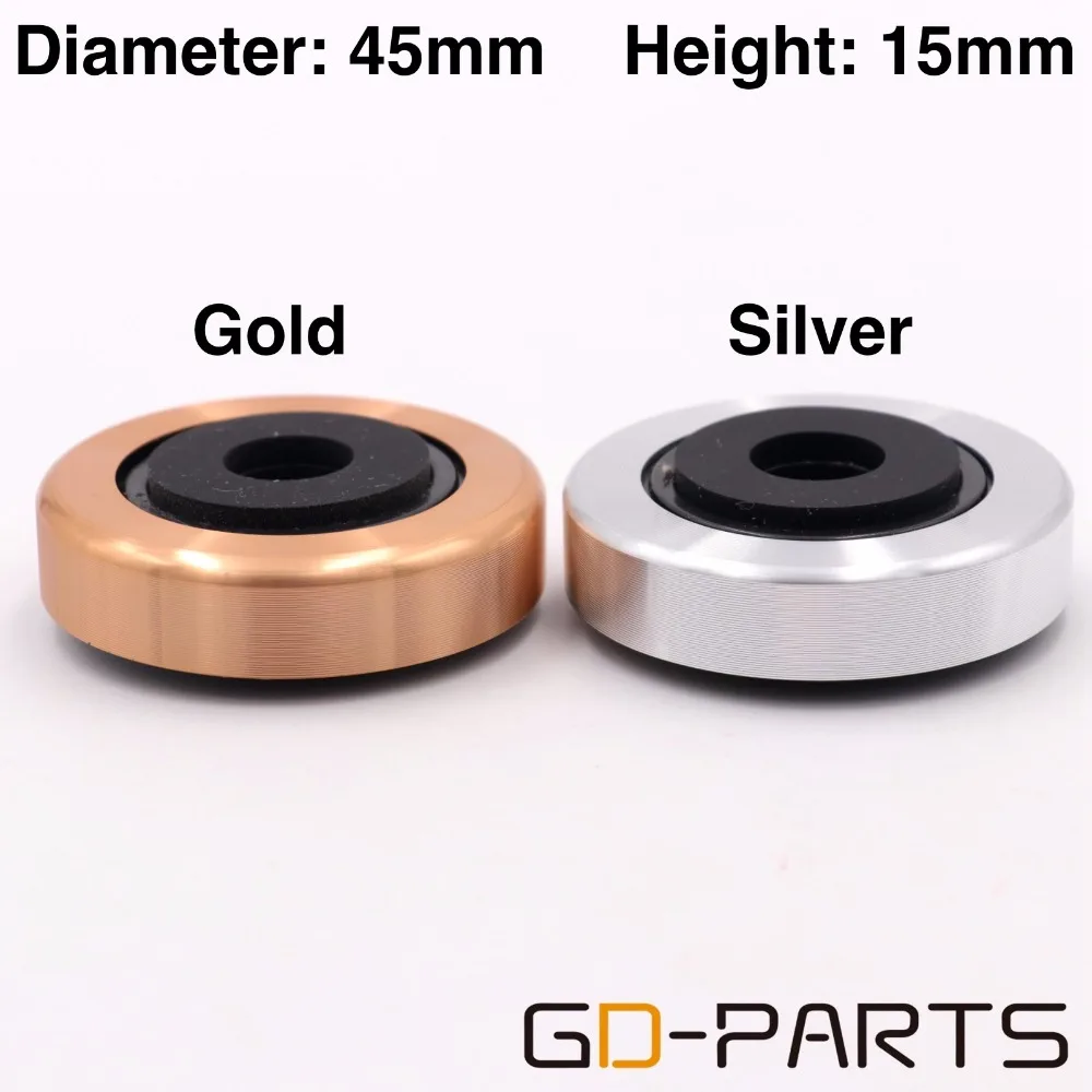 45x15mm Aluminum Plastic Speaker AMP Isolation Foot Pad Stand Base Leg Damper Mat For Cabinet CD Turntable DAC Radio