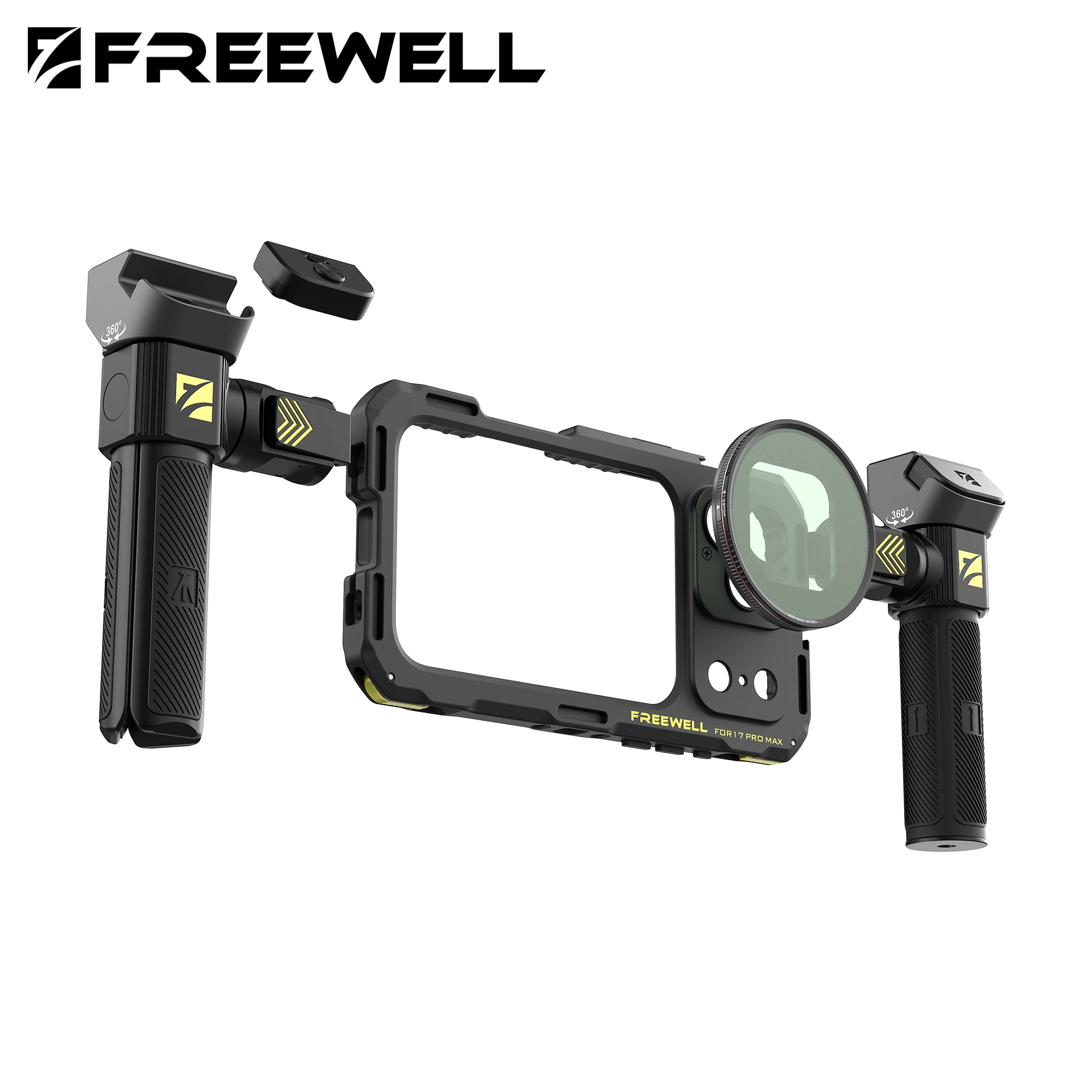 Freewell SmartPhone Genius Rig Cage Tripod Basic Kit for iPhone 16 / 17 Pro & Pro MAX Recording Video Filmmaking Stabilizer