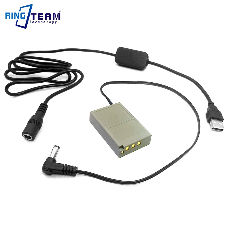 BLS-5 PS-BLS5 Battery DC Coupler + USB Cable for Olympus PEN E-PL2 E-PL5 E-PM2 Stylus 1 1s OM-D E-M10 E-M10 Mark II III