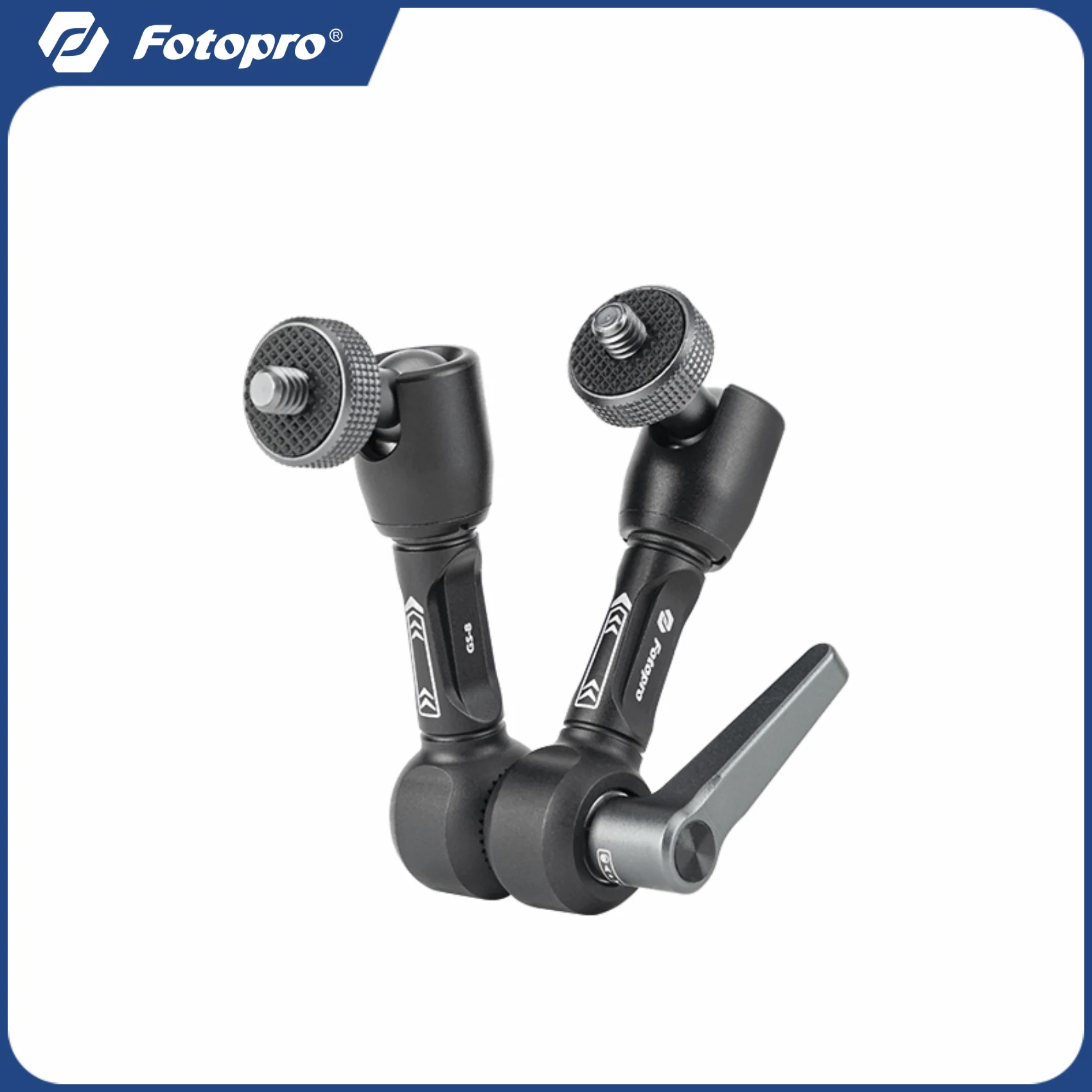 Fotopro Universal Magic Arm 1/4 Inch Screw Adjustable Articulating Magic Arm for Tripod LED Light Monitor