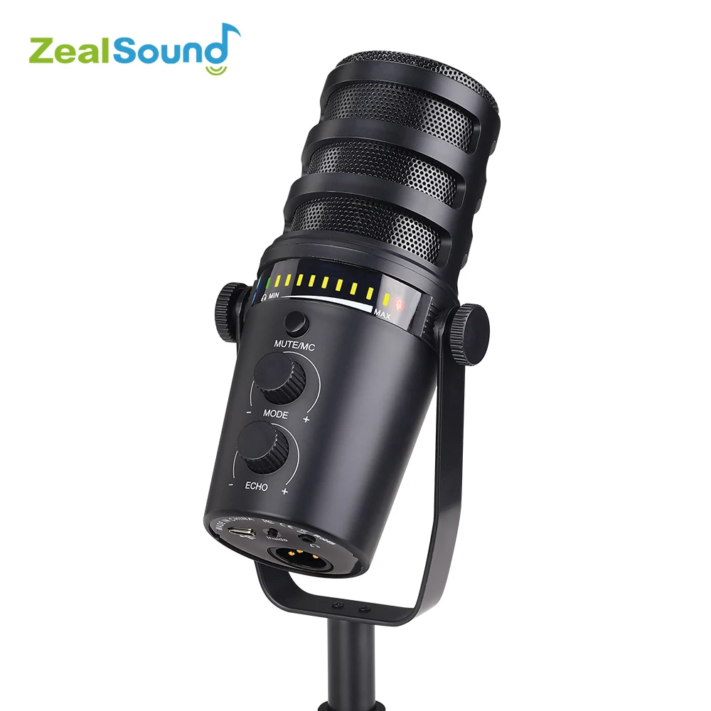 Haomuren Professional Dynamic Microphone,USB XLR Podcast PC Microphone for Recording Streaming Gaming Vocals Laptop Desktop MU7