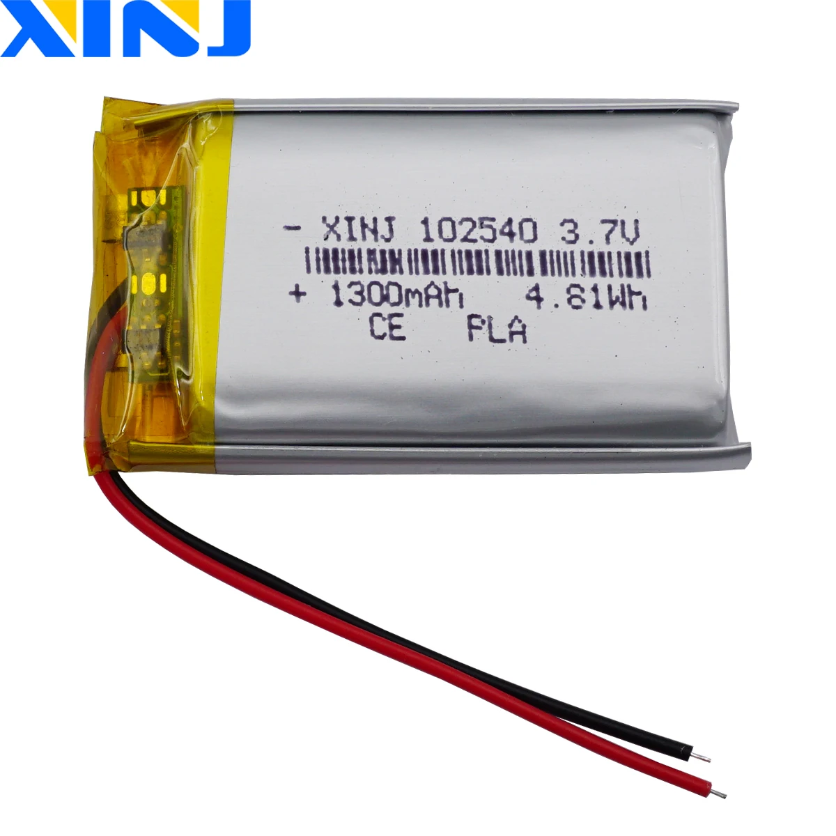 3.7V 1300mAh 4.81Wh 102540 Rechargeable Polymer Li Lithium Lipo Battery For GPS Bluetooth Speaker LED Light DashCam Car Camera