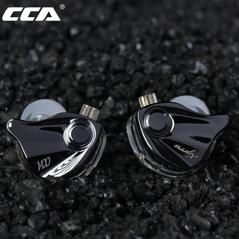 CCA Xyrra Wired Earphones 1DD+1BA Hybrid Driver Stereo Bass Sound Music Gaming Headset 2Pin Detachable Cable Headphones Gift