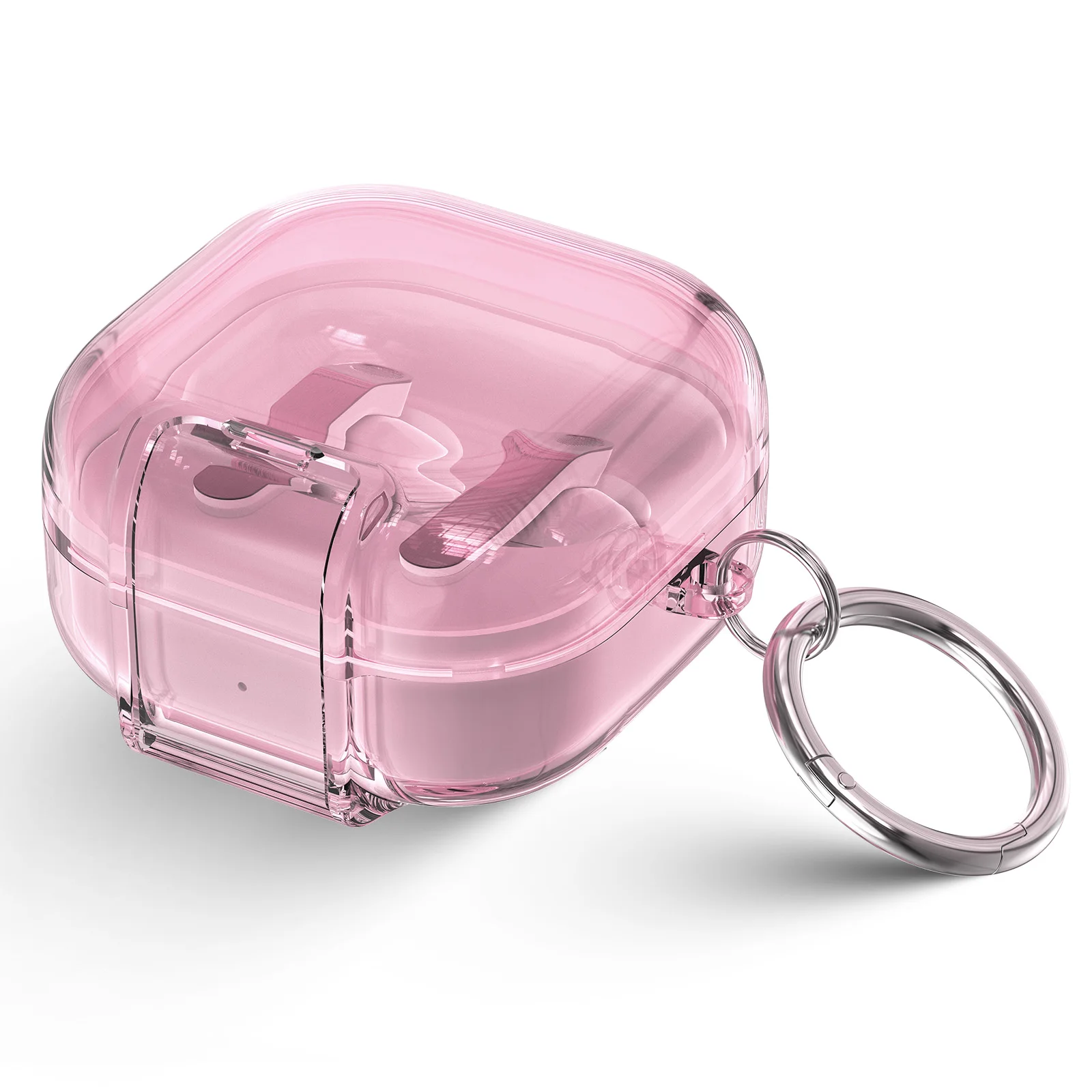 Luxury Lock Clear Headphone Case For Samsung Galaxy Buds 4 Buds 4pro Wireless Bluetooth Case PC Shockproof Earphone Cover Funda