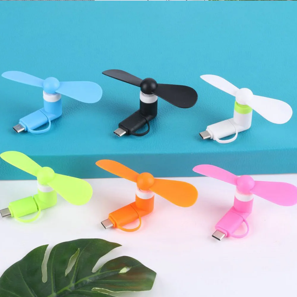 Mini Micro USB Fan For Mobile Phone Power Bank Portable Type C Cool Fan Gadgets Cooling Fans For Macbook Pro Cell Phone Android