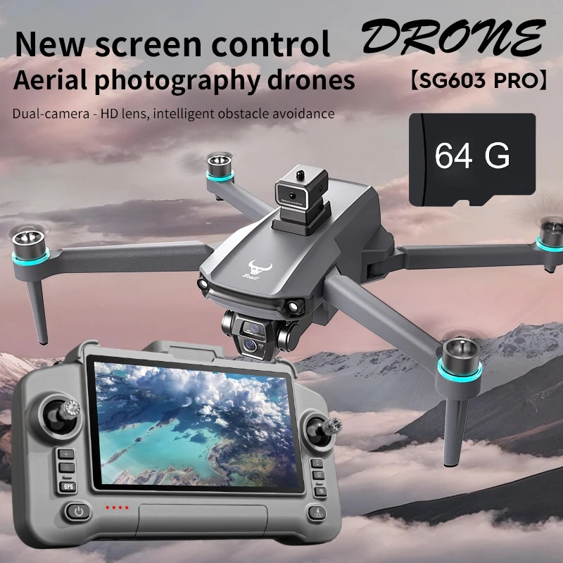 SG603 Pro Drone Gps Professional 8k Hd Camera Touch Screen Remote Control 5g Wifi Smart Return Brushless Big Uav Rc Quadcopter