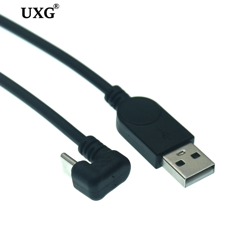 180 Degree Up Angled Type-c USB-C U-shaped Male to USB A Male Data transmission Extension Charging & Sync Cable Cord 30cm 1.5m