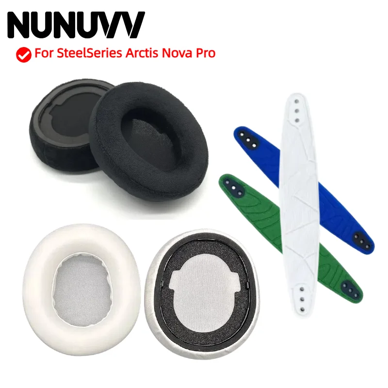 1pair Ear Pad For SteelSeries Arctis Nova Pro Headset Gamer Replacement Headphones Memory Foam Earpads Foam Ear Pads Cover