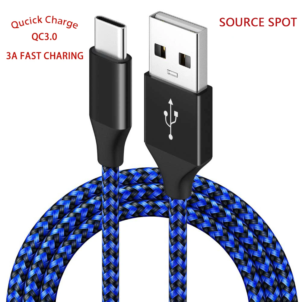 UTHAI SL-BSTC-001 Nylon Braided Android Mobile Phone Type-c PS5 Data Cable USB Fast Charge Extension 3 Meters Charging Cable