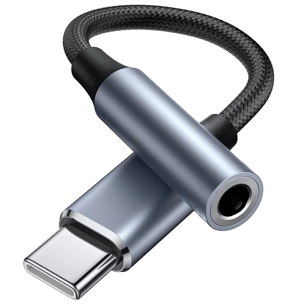 USB C to 3.5mm Audio Jack Adapter for iPhone 15 16 Pro HiFi Earphone Converter Plug and Play Aux Cable for Huawei Xiaomi Phones