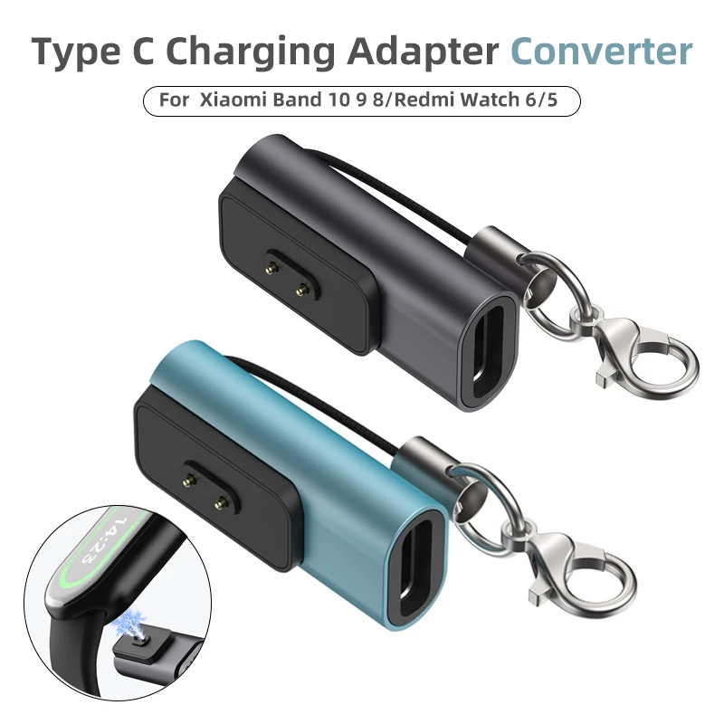 USB C Adapter Charger Type C Mini Power Connector Protable Converter Plug for Xiaomi Band 10 9 8/Redmi Watch 6/5 Adapter
