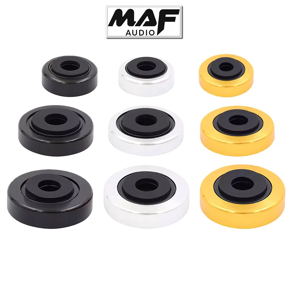 4pcs Amplifier Speaker Vibration Damping Feet Pad Aluminum Alloy CD Preamp PC Radio Speaker Anti-Shock Spike Pads Shockproof Mat