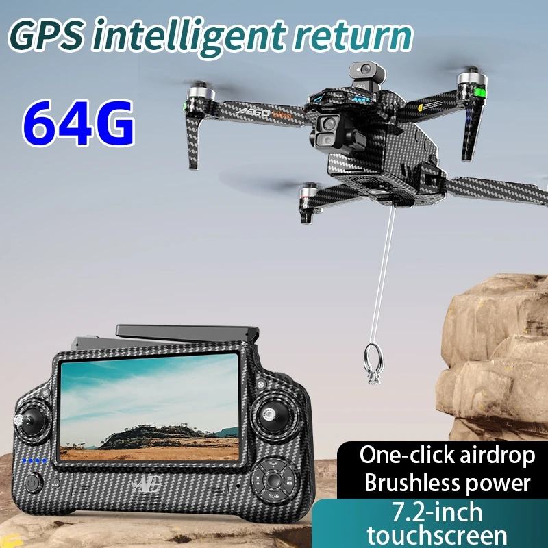 AE60 Ultra GPS Drone Professional 8K Camera With Screen 5G Wifi FPV 3-Axis Gimbal Obstacle Avoidance Quadcopter RC Dron