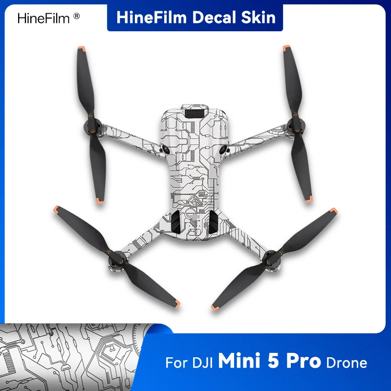Hinefilm Skin for Mini 5 Pro Drone Decal Skins for DJI Mini5 Pro Premium Sticker Mini 5pro ANTI-SCRATCH Protective Wrap Cover
