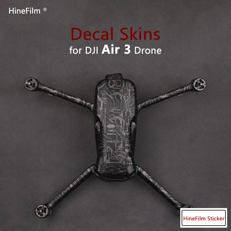 Hinefilm Skin for AIR3 Drone Sticker Anti-scratch Cover Skin for DJI AIR 3 Drone Premium Decal Skin Protector Wrap Cover Film