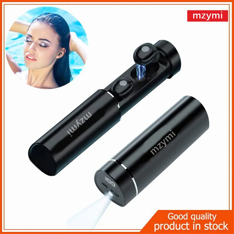MZYMI TWS N21 Wireless Earphones Stereo Bass Earbuds LED Digital Display Headphones With Mic Headsets Lights For Smartphone
