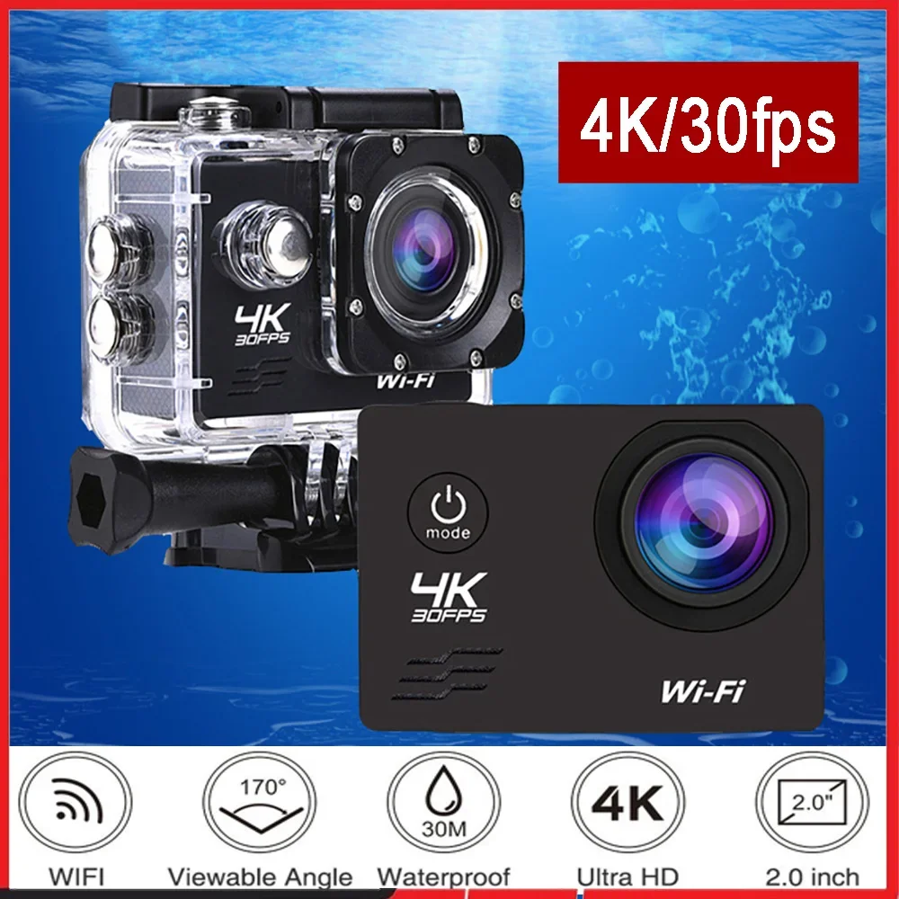 Action Camera Q1 Ultra HD 4K30FPS 16.0MP Wi-Fi 2.0