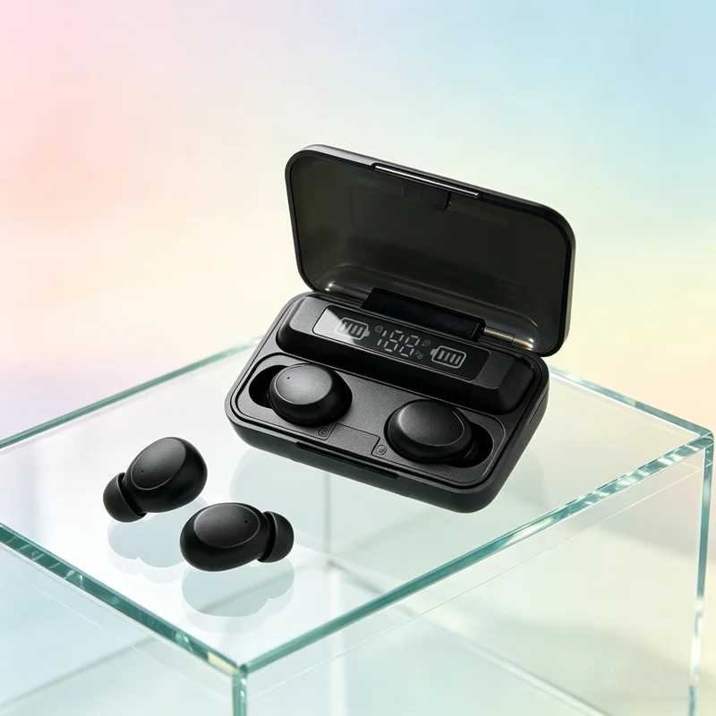 New F9 Bluetooth Headphones 9D Stereo High Bass Sport Earphones Handfree Touch Control Tws Wireless Earbuds Headset