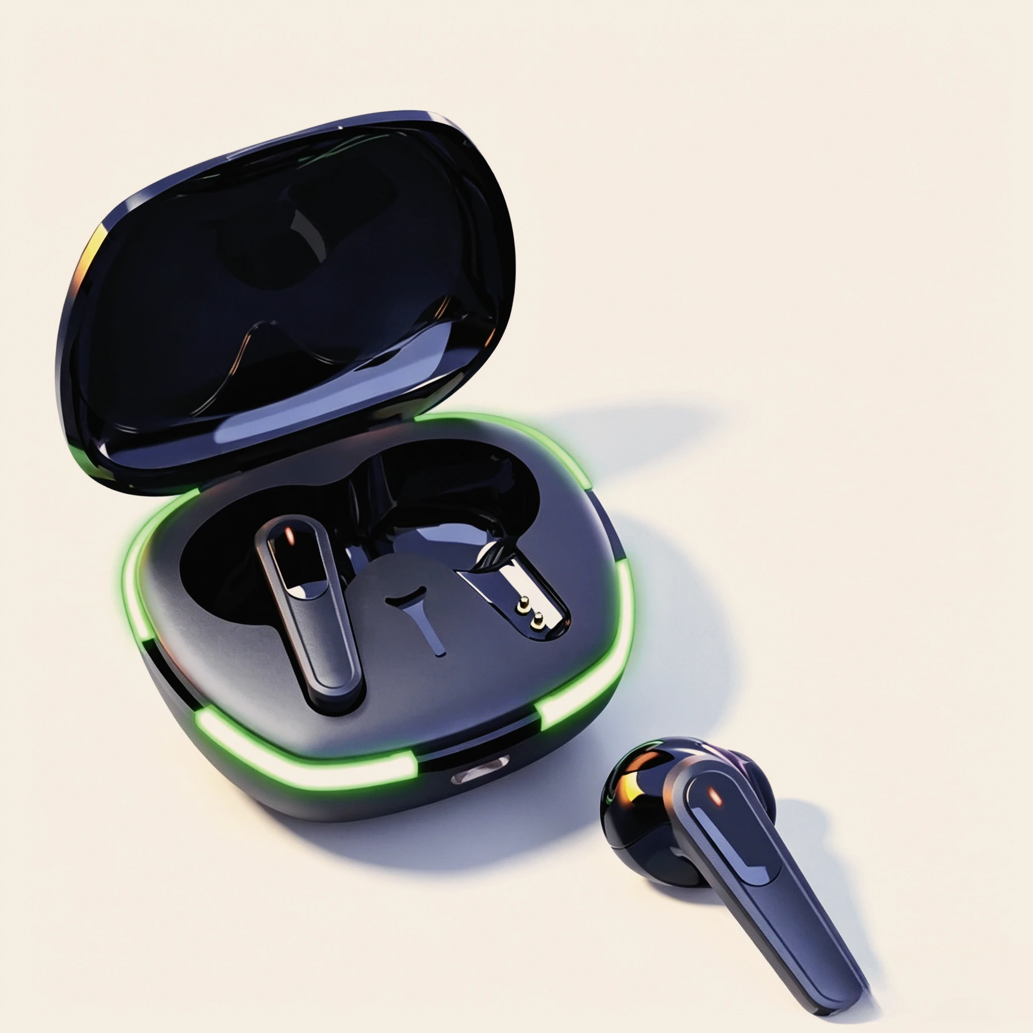 Premium Bluetooth Wireless Headphones Colorful Light Design Noise Isolation Earbuds with Mic HiFi Stereo for Sports Daily Use