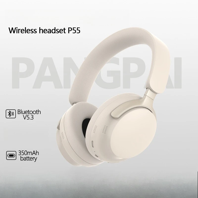 True Wireless Bluetooth Headsets 3D Stereo Earphones Memory Card Over Ear Computer Headphones for Sports Music Earpiece Foldable
