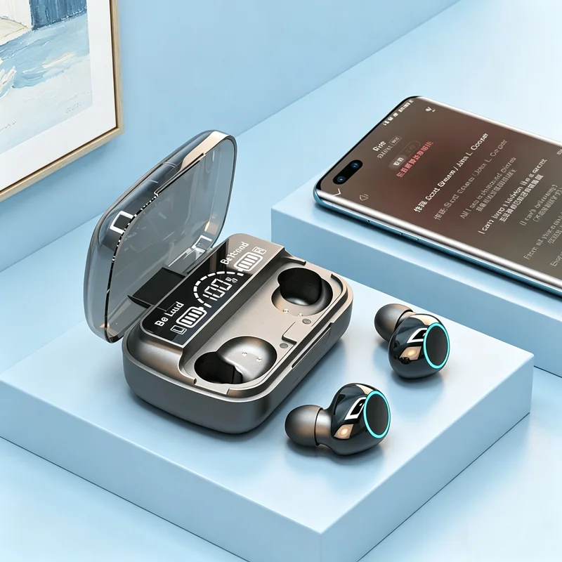 M30 tws Wireless Earbud Noise Reduction IPX7 Waterproof Bluetooth-compatible 5.1 Sports Dynamic In-ear Earphone for allphones